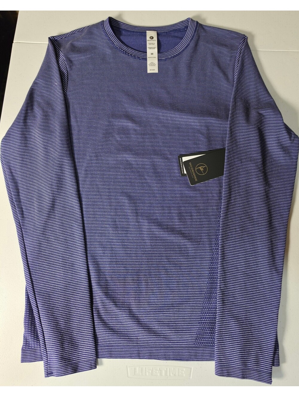 90 Degree by Reflex Seamless Caddy Long Sleeve Top Medium Purple